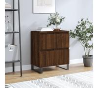 (brown oak) vidaXL Sideboard Storage Cabinet Side Cabinet Cupboard White Engineered Wood