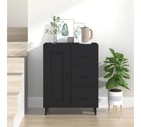 Vidaxl Sideboard Black 69.5X34X90 Cm Engineered Wood
