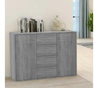 Sideboard Cupboard Storage Cabinet Buffet Highboard With 4 Drawers & 2 Doors