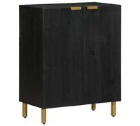Sideboard Cupboard Storage Cabinet Highboard Black Engineered Wood vidaXL