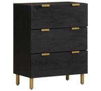 Sideboard Cupboard Storage Cabinet Highboard Black Engineered Wood vidaXL