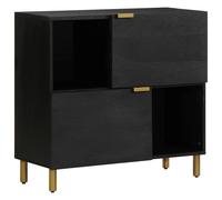 Sideboard Cupboard Storage Cabinet Highboard Black Engineered Wood vidaXL
