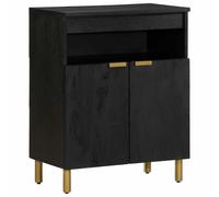 Sideboard Cupboard Storage Cabinet Highboard Black Engineered Wood vidaXL