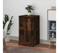 vidaXL Sideboard Smoked Oak 37.5x35.5x67.5 cm Engineered Wood UK NEW
