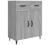 (grey sonoma) vidaXL Sideboard Engineered Wood Indoor Highboard Home Organiser Multi Colours