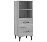 vidaXL Sideboard Grey Sonoma Engineered Wood Cabinet Home Organiser Cupboard