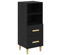 Sideboard Black oak 34 x 34.5 x 90 cm Engineered wood