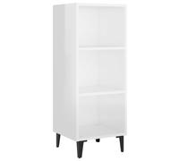 vidaXL Sideboard High Gloss White 34.5x32.5x90 cm Engineered Wood