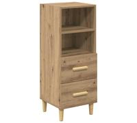 Vidaxl Sideboard Smoked Oak 34.5X34X90 Cm Engineered Wood