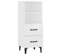 vidaXL Sideboard High Gloss White 34.5x34x90 cm Engineered Wood