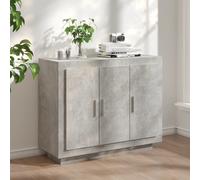 vidaXL Sideboard Concrete Grey 92x35x75 cm Engineered Wood, Grey