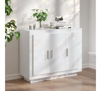 (white) vidaXL Sideboard Engineered Wood Indoor Side Cabinet Highboard Multi Colours