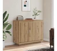vidaXL Sideboard Artisan Oak 92x35x75 cm Engineered Wood, storage cabinet, sideboard cabinet, hallway cabinet, buffet, kitchen storage cabinet
