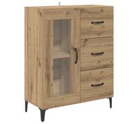 vidaXL Sideboard Old Wood 69.5 x 34 x 90 cm Engineered Wood and Iron