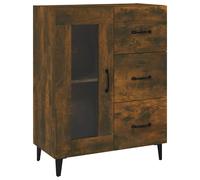 vidaXL Sideboard Smoked Oak 69.5x34x90 cm Engineered Wood