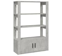 vidaXL Sideboard - Engineered Wood - Concrete Grey 80x30x119.5 cm