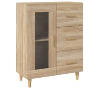 Vidaxl Sideboard Sonoma Oak 69,5X34X90 Cm Engineered Wood, Brown