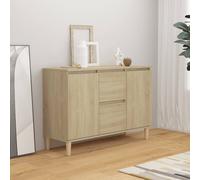 vidaXL Sideboard Sonoma Oak Engineered Wood Storage Cabinet Indoor Furniture