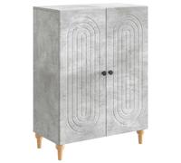 Sideboard High Gloss White 66x34.5x90cm Engineered Wood Modern Storage Unit Slim