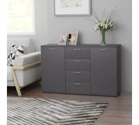 Sideboard Grey 120x35.5x75 cm Engineered Wood