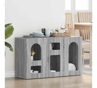 Sideboard Grey Sonoma 100x35x59cm Engineered Wood Modern Storage Cabinet forHome