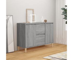Sideboard Grey Sonoma 103.5x35x70cm Engineered Wood Modern Large Storage Cabinet