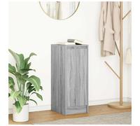Sideboard Grey Sonoma 29.5x34x76 cm Engineered Wood Single Door Slimline Storage