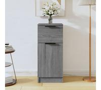 Sideboard Grey Sonoma 30x30x70 cm Engineered Wood Compact 2-Compartment Drawers