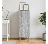 Sideboard Grey Sonoma 33x34.5x90cm Engine Wood Vintage Eucalyptus Legs 2 Shelves