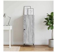 Sideboard Grey Sonoma 33x34.5x90cm Engineered Wood Compact StorageCabinet 1 Door
