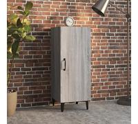 Sideboard Grey Sonoma 34.5x34x90 cm Engineered Wood Modern Storage Unit Compact