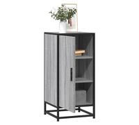 Sideboard Grey Sonoma 35.5x35x76 cm Engineered Wood 1 Door Minimalist Storage