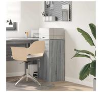Sideboard Grey Sonoma 38x34x75cm 1 Drawer 1 Door Minimalist Storage Unit Ideal.