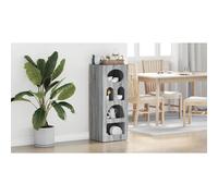Sideboard Grey Sonoma 40x35x100.5cm Engineered Wood Slim Minimal Storage Cabinet