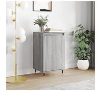 Sideboard Grey Sonoma 40x35x70 cm. Engineered Wood & Iron 1 Door Storage Modern