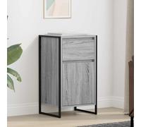 Sideboard Grey Sonoma 43x36x75.5cm Engineered Wood Industrial With Drawer & Door