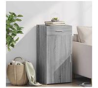 Sideboard Grey Sonoma 45x42.5x93 cm Engineered Wood 1 Drawer 1 Door Storage Unit