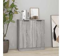 Sideboard Grey Sonoma 60x30x70 cm Engineered Wood Compact Hallway Storage