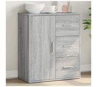 Sideboard Grey Sonoma 60x31x70 cm Engineered Wood, 3 Drawers & 1 Door, Durable