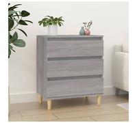 Sideboard Grey Sonoma 60x35x70 cm Engineered Wood Modern Storage Drawer Compact