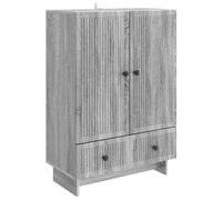 Sideboard Grey Sonoma 66x34.5x95 cm. Engineered Wood 2x Drawers Storage Cabinet