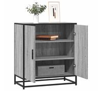 vidaXL Sideboard Grey Sonoma 68x35x76 cm Engineered Wood and Metal