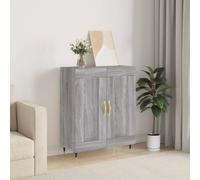 Sideboard Grey Sonoma 69.5x34x90 cm Engineered Wood Berkfield Home Grey One Size