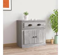 Sideboard Grey Sonoma 70x35.5x67.5 cm Engineered Wood Storage Unit Hallway Home