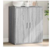 Sideboard Grey Sonoma 79x38x80cm Engineered Wood Rustic 2-Door Compact Storage