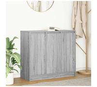 Sideboard Grey Sonoma 85x34x76cm Engineered Wood 3 Doors 3 Shelves Easy-to-clean