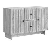vidaXL Sideboard Grey Sonoma 89 x 34.5 x 60 cm Engineered Wood