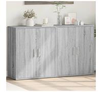 Sideboard Grey Sonoma Engineered Wood 60x31x70 cm 2-Door Modern Storage Flatpack