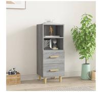 Sideboard Grey Sonoma Engineered Wood Compact Storage 34.5x34x90 cm - 1 Drawer