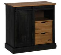 Sideboard HALDEN with Sliding Door Solid Wood Sideboard Cabinet vidaXL